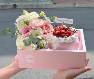 Bánh Set bánh và hoa 🌼 - Cakela
